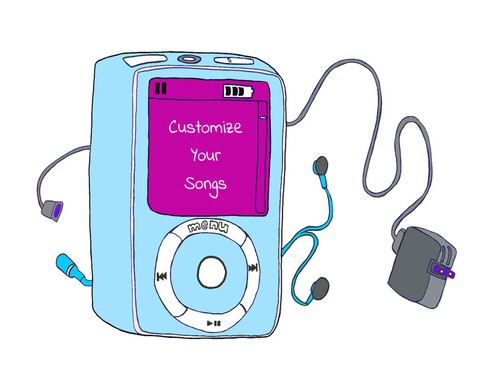 Lettore mp3 stampa artistica - lettore,